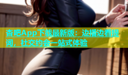 杏吧App下载最新版：边播边看提词，社交约会一站式体验