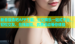新春版杏吧APP下载：社交娱乐一站式平台，轻松交友、在线游戏、优惠活动等你体验