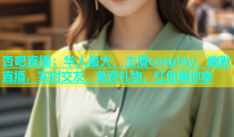 杏吧直播：华人最大，主播cosplay、幽默直播，实时交友，免费礼物，红包等你拿