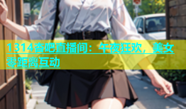 1314杏吧直播间：午夜狂欢，美女零距离互动