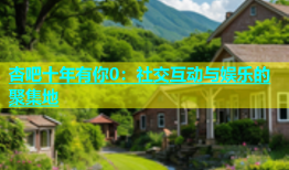 杏吧十年有你0：社交互动与娱乐的聚集地
