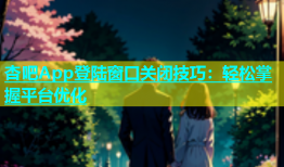 杏吧App登陆窗口关闭技巧：轻松掌握平台优化