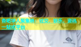 杏吧华人聚集地：社交、娱乐、资讯一站式平台
