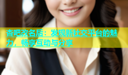杏吧改名后：发现新社交平台的魅力，畅享互动与分享