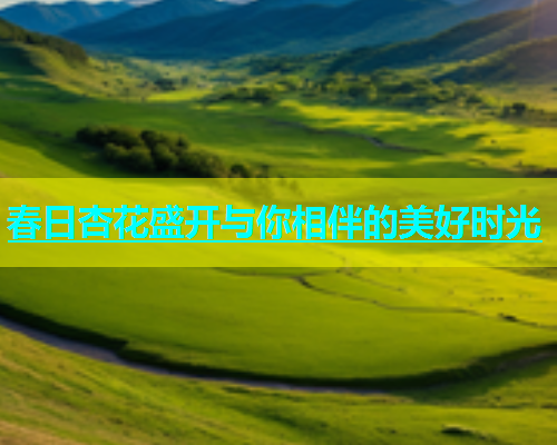 春日杏花盛开与你相伴的美好时光